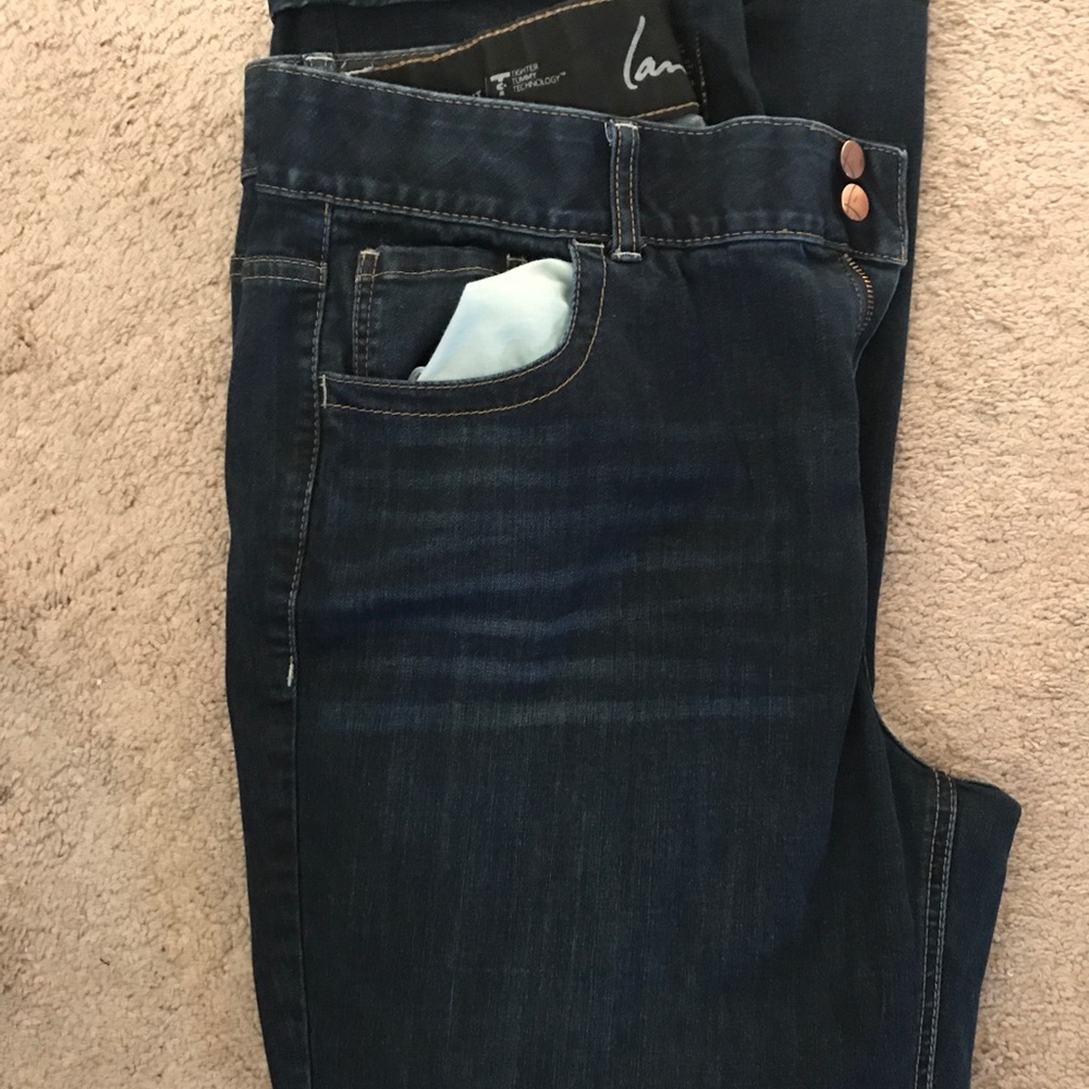 Bootcut dark jeans